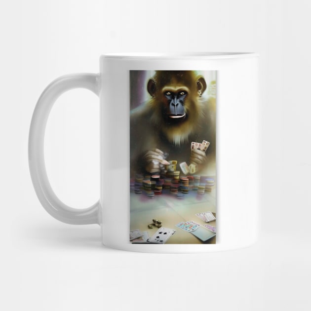 Illegal Monkey Playing Cards by ShopSunday